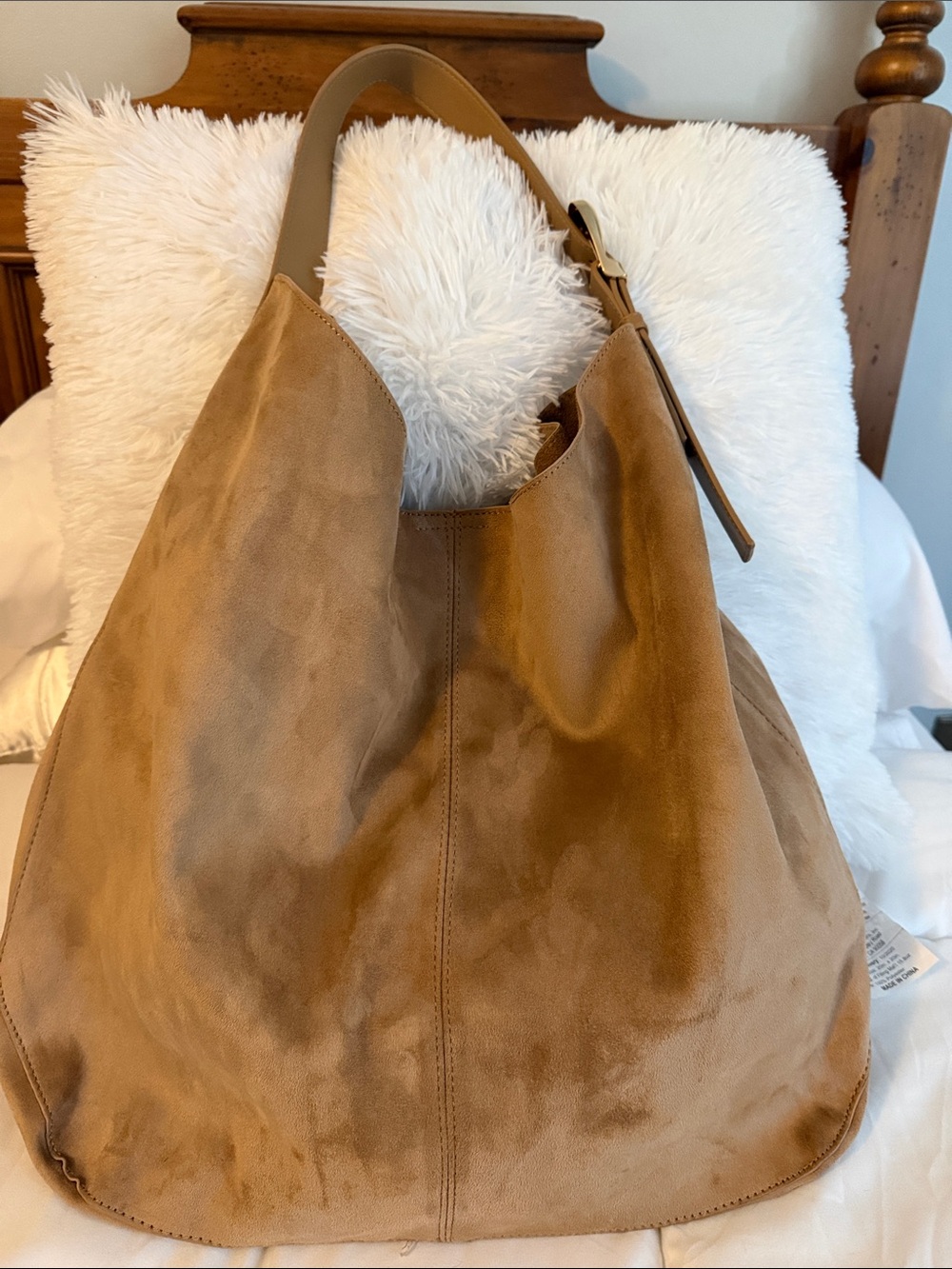 Shiraleah Tan Suede Hobo Bag